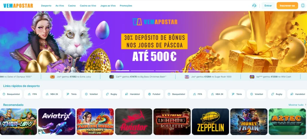 Vemapostar - novo casino online em Portugal
